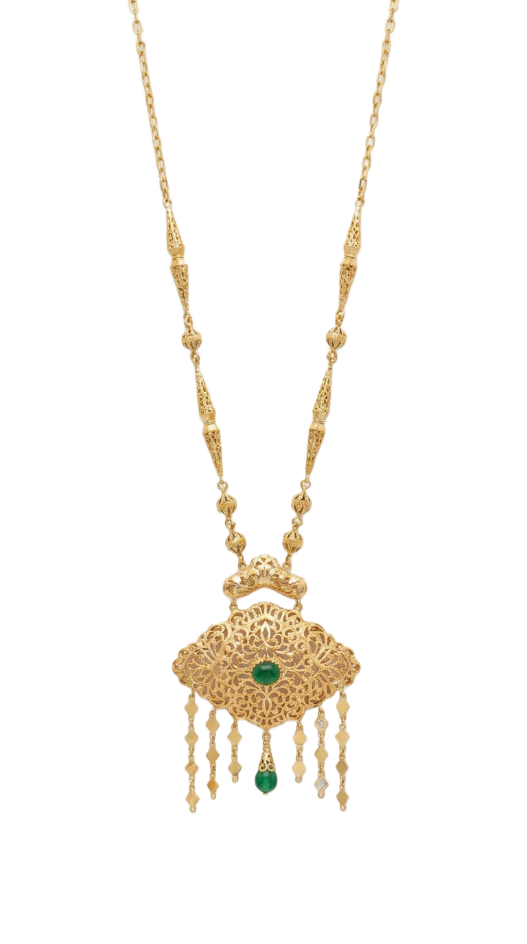 Collier Éventail Filigrane